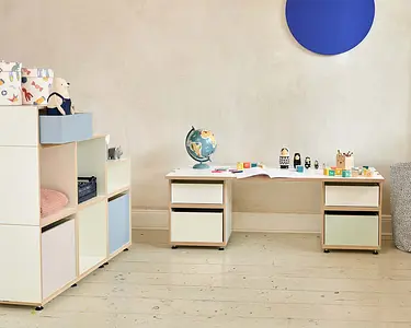 Kinderschreibtisch S Kinderzimmer, Kinderschreibtisch S, bunt , Kaschmirgrau, Denimblau, Pistaziengrün, Retusche, 5x4, 4