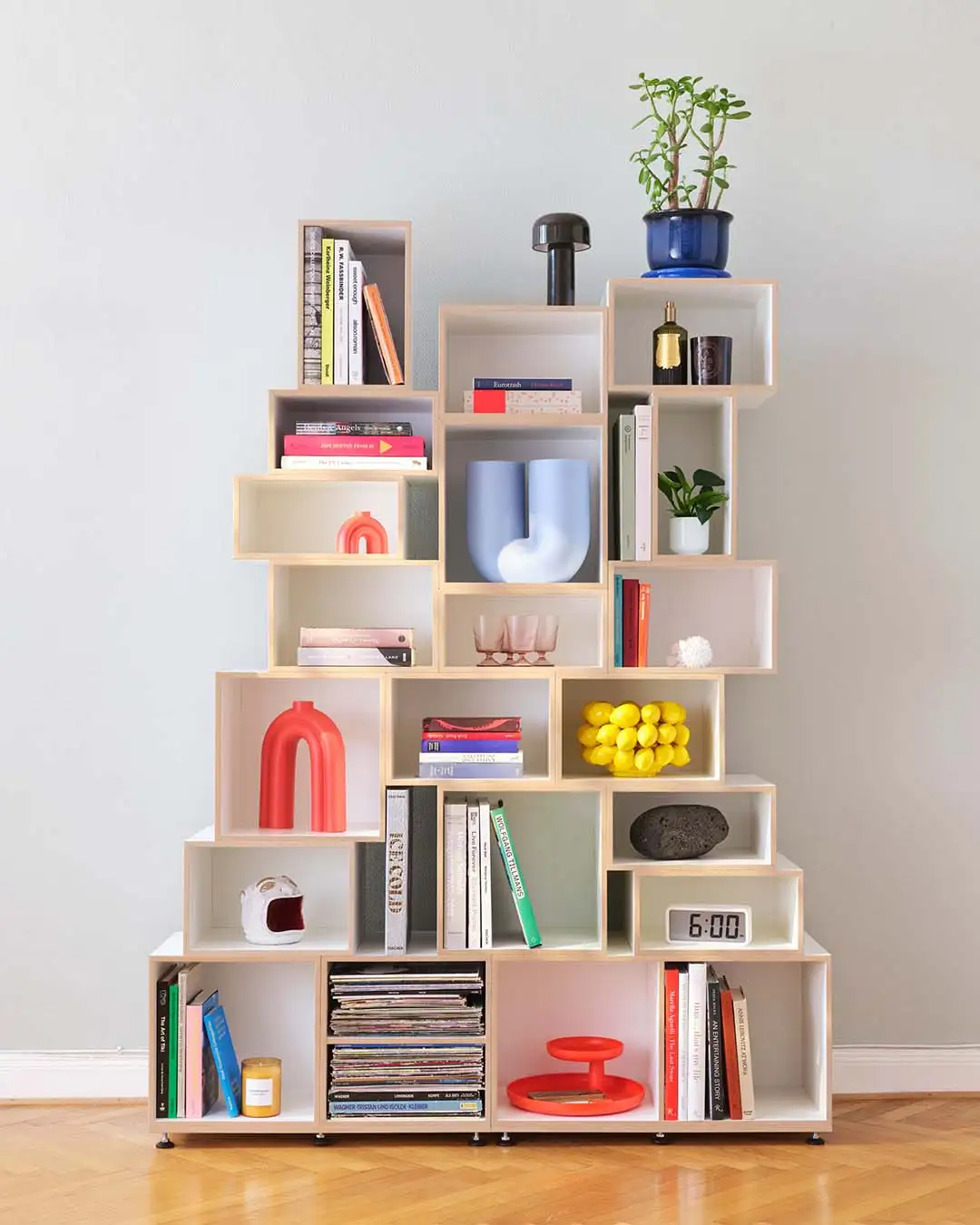 Wohnzimmerregale, Bücherregale, Modulares Wohnzimmerregal, Product Tile, Product Card, 1:1 Modul, 2:3 Modul, 1:2 Modul, 4x5, 4