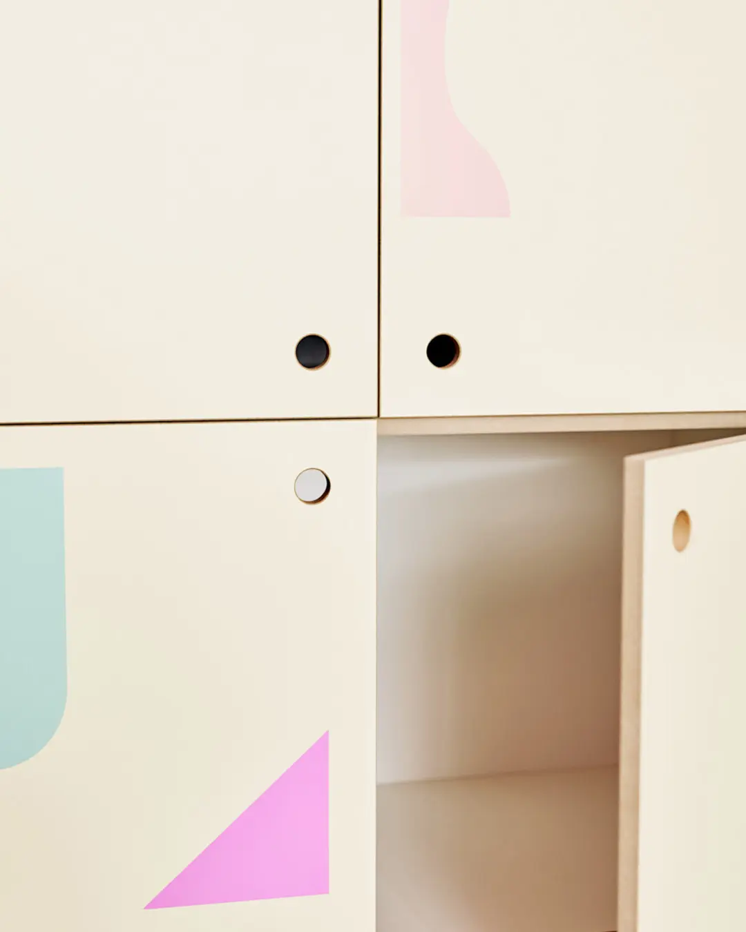 Pimpad-Stickers, Geometrie, Schrank, vanillegelb
