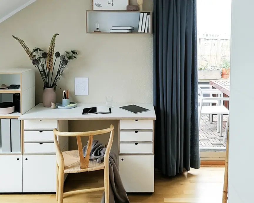 Koop, Home-Office, Schreibtisch, Home-Office Regal, F3 Modul, Schubladenset 3-Teilig, Newniq