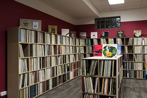 Naturpur Schallplattenregal von stocubo Schallplattenregale in der Vinyl Lounge Essen