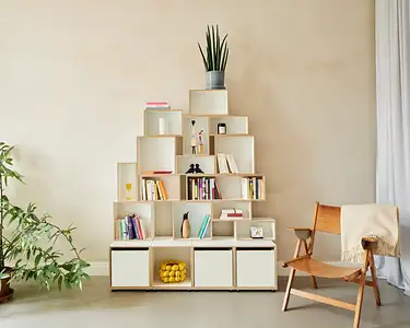 Bücherregale, Regal für Taschenbücher, halbe Tiefe, Retusche, 5x4, 40