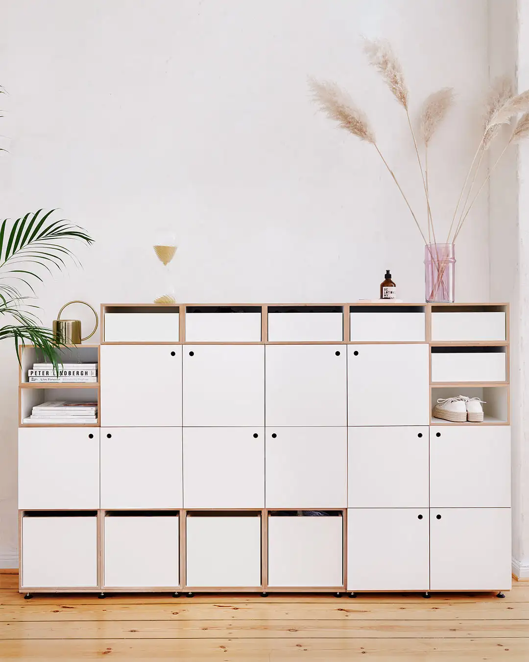 Highboard mit Türen Schlafzimmerregale, Flur, Büro, 1:1 Einschub, 1:2 Einschub, Tür, Weiß, Retusche, 4x5, 5