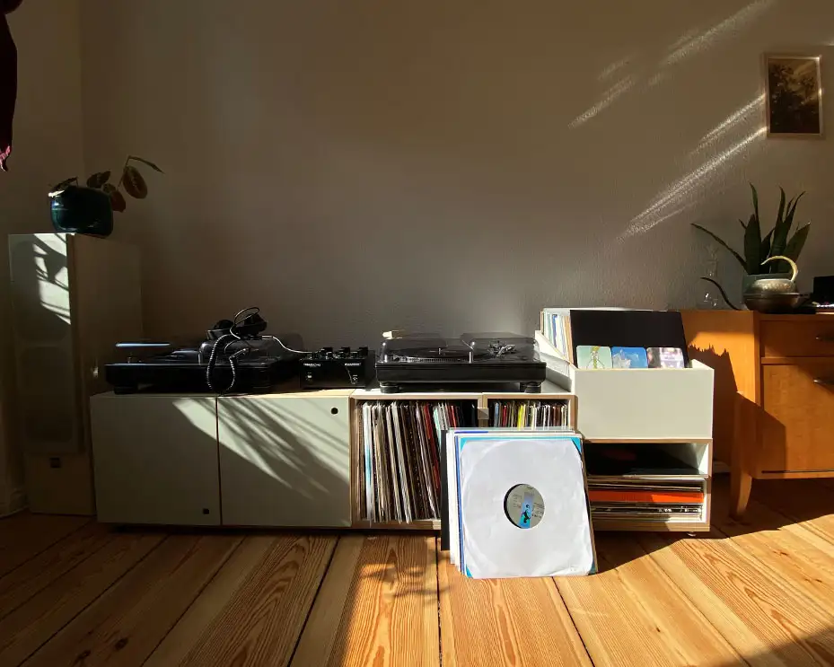 Kundenbilder, Schallplattenregale, Sideboards, Lowboard, pistaziengrün