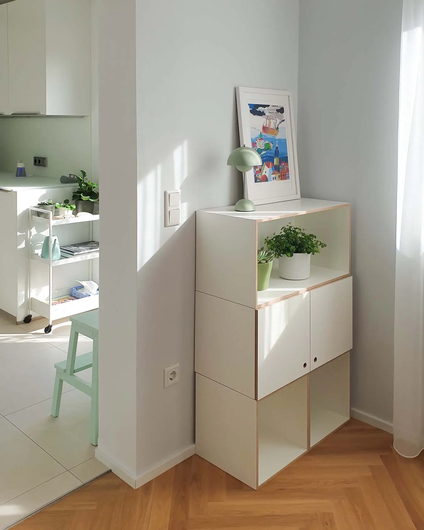 Weißes Flurregal Kundenbilder, Flurregale, Wohnzimmer, Weißes Flurregal