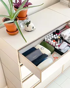 Stauraum für Assesoires Kosmetik Koop, Blog, stocubo x Mary, Kommode, kaschmirgrau, 4x5, 4