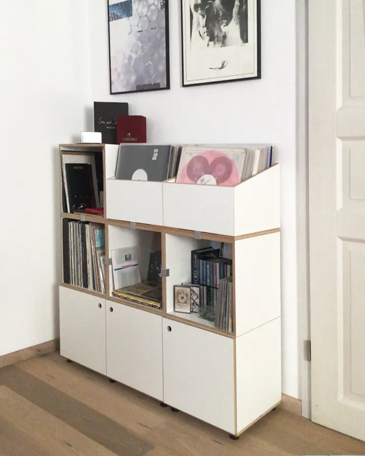 Regal mit LP-Boxen Kundenbilder, LP-Box