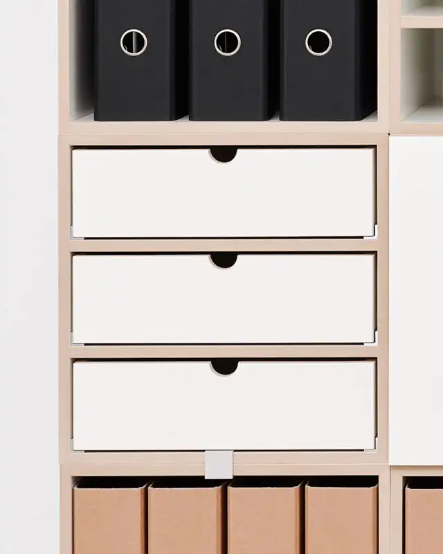 Schubladenset 3-teilig Product Page, Rollcontainer für Akten, F3 Modul, Schubladenset 3-teilig