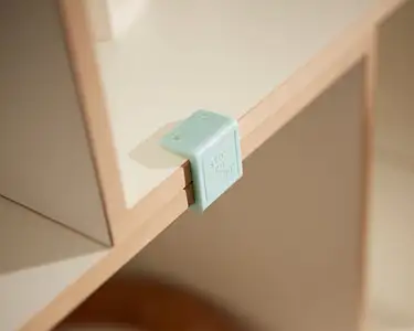 Koop, Rabea strauch, Bunte Kunststoffklammer Türkis