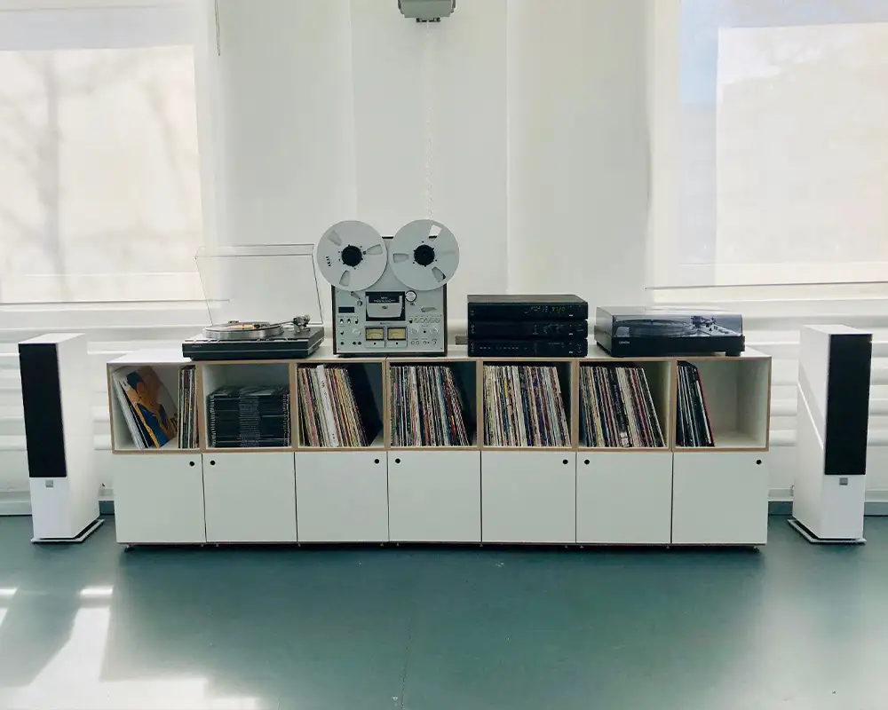 Schallplattenregal mit Türen Blog, Kundenbilder, Schallplattenregale