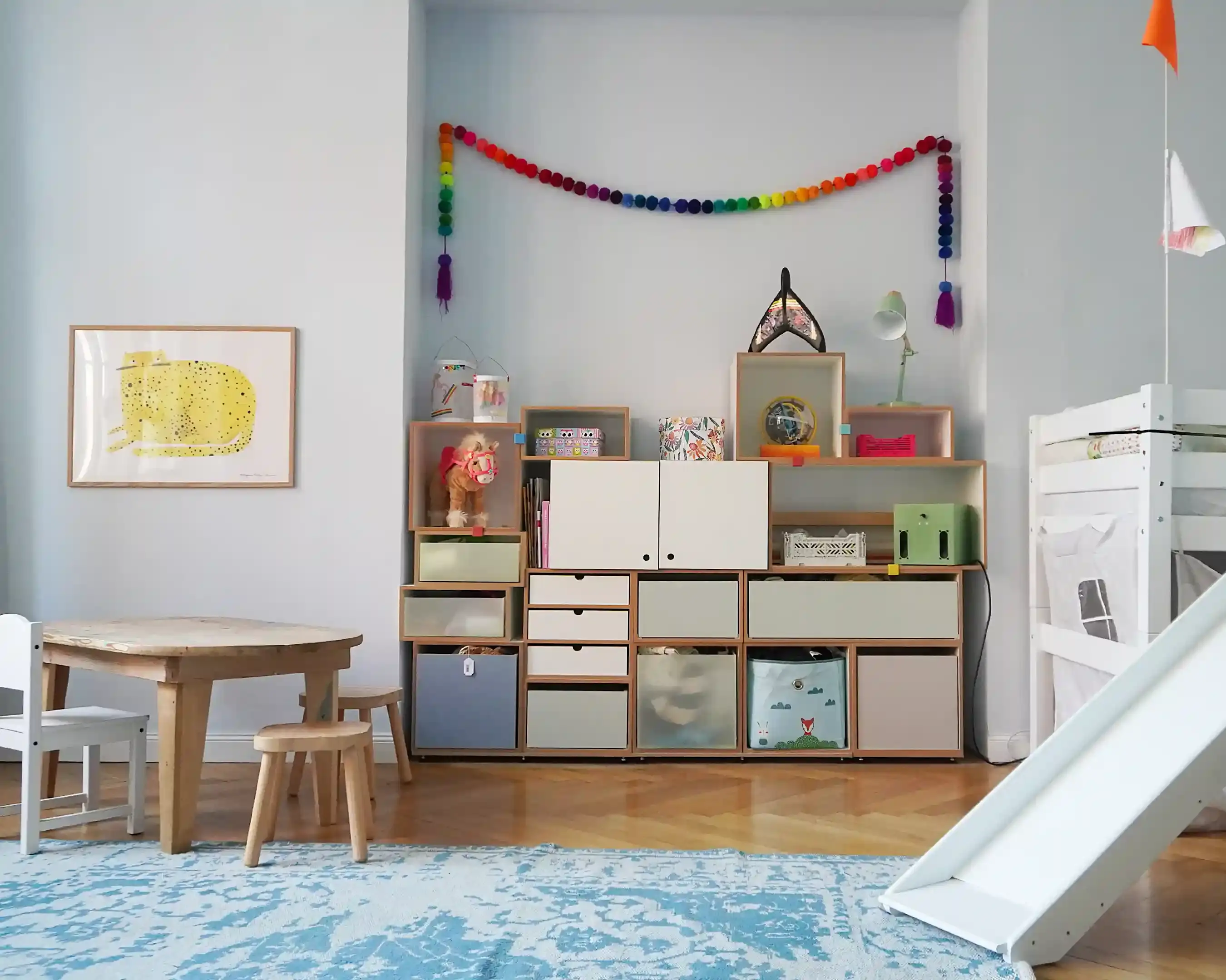 Großes Kinder-Würfelregal Kundenbilder, Kinderzimmer, Kinderregale, Würfelregal, 5x4, 20
