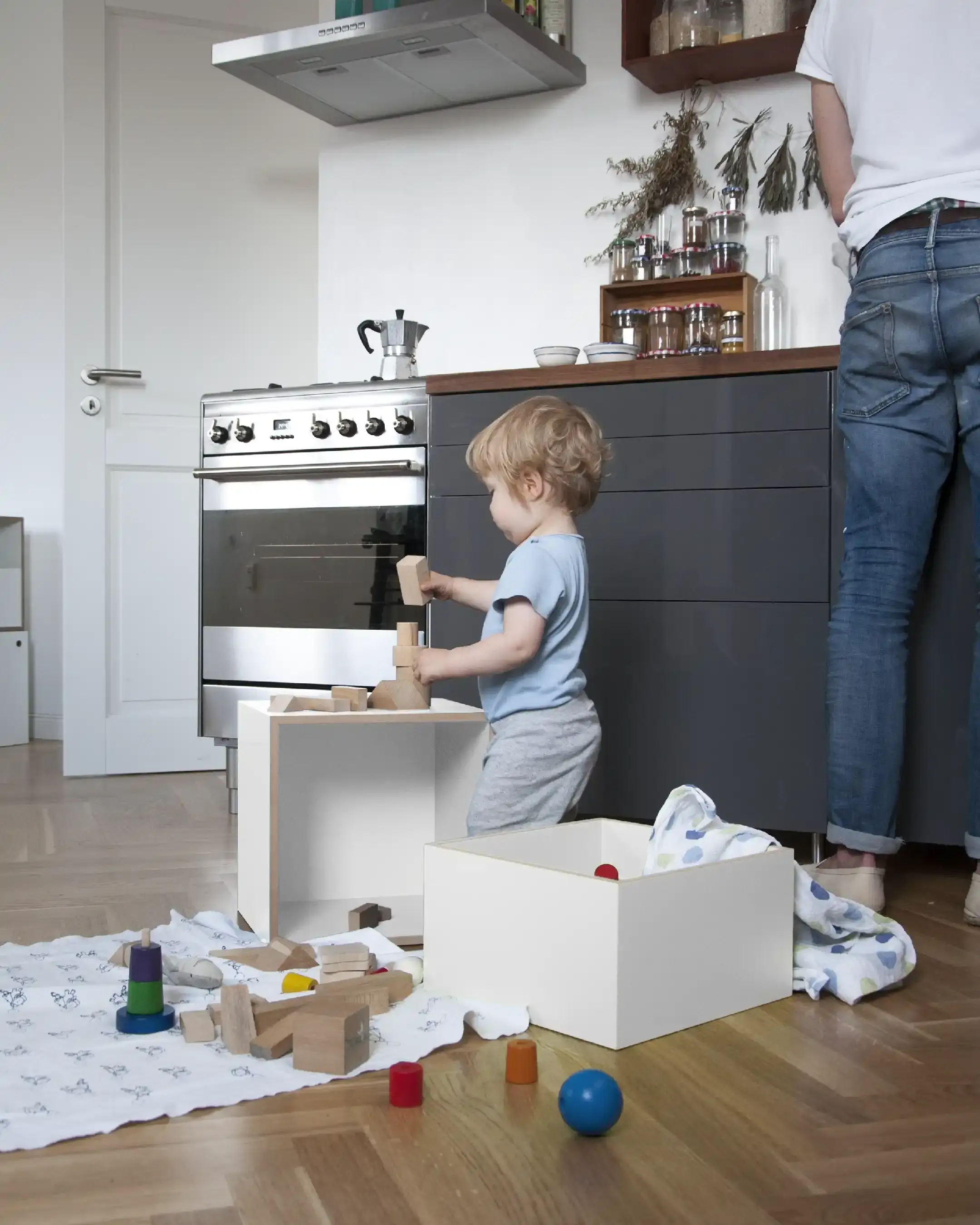 Spielzeug-Kiste Kinderzimmer, Einschub, Spielzeuge, Kind, Weiß, 4x5, 40