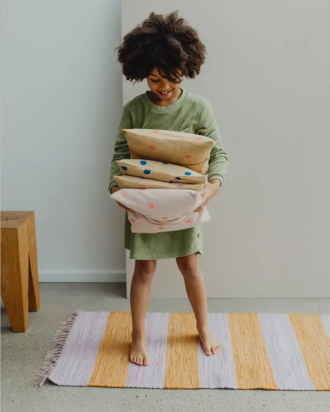 studio bumbuli, Kissen, Terry Kissen Mini Dots, 70