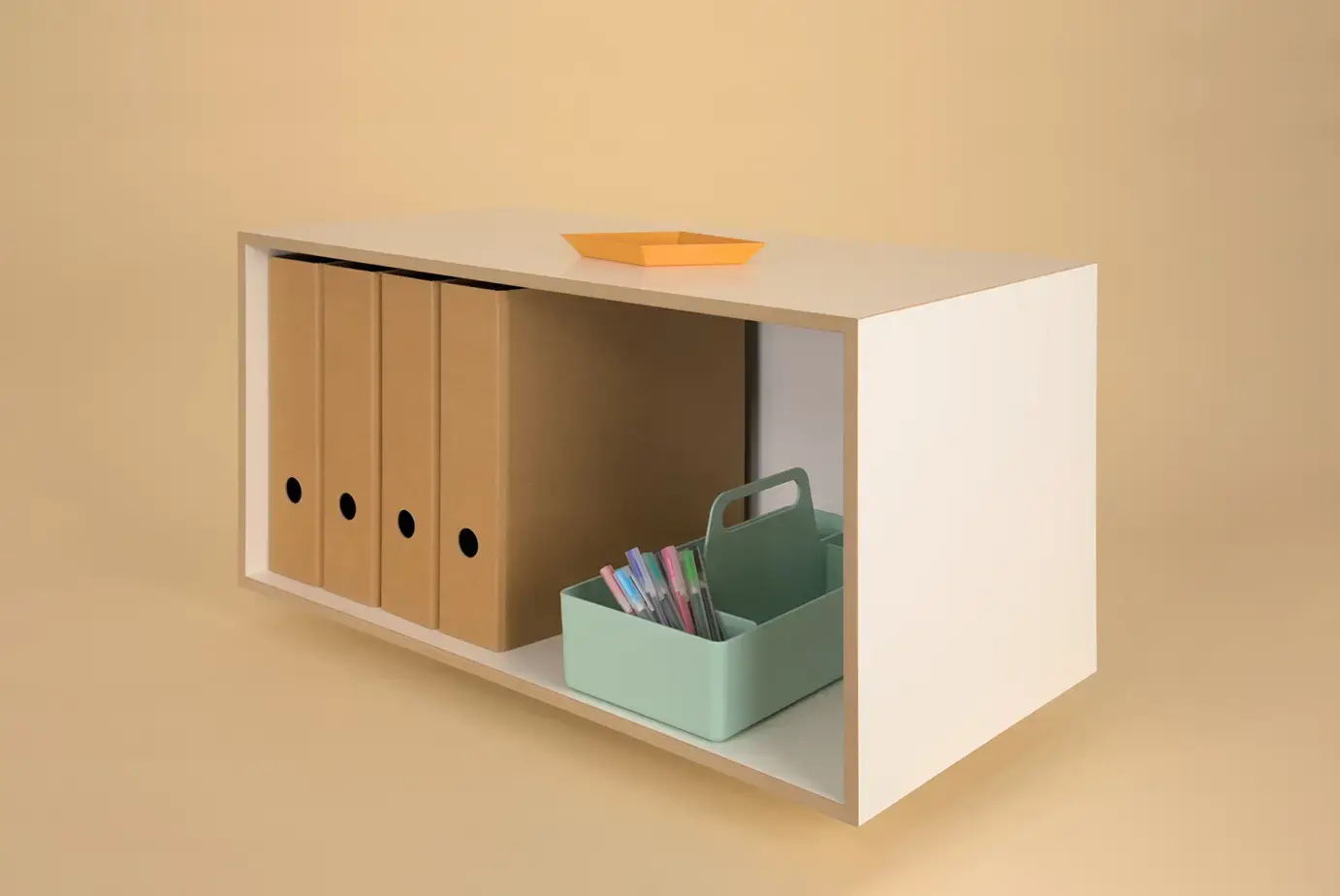 2:1 Modul Cube, Modul, Würfel, 2:1, Ordner, Vitra, Toolbox, 4x3, 70