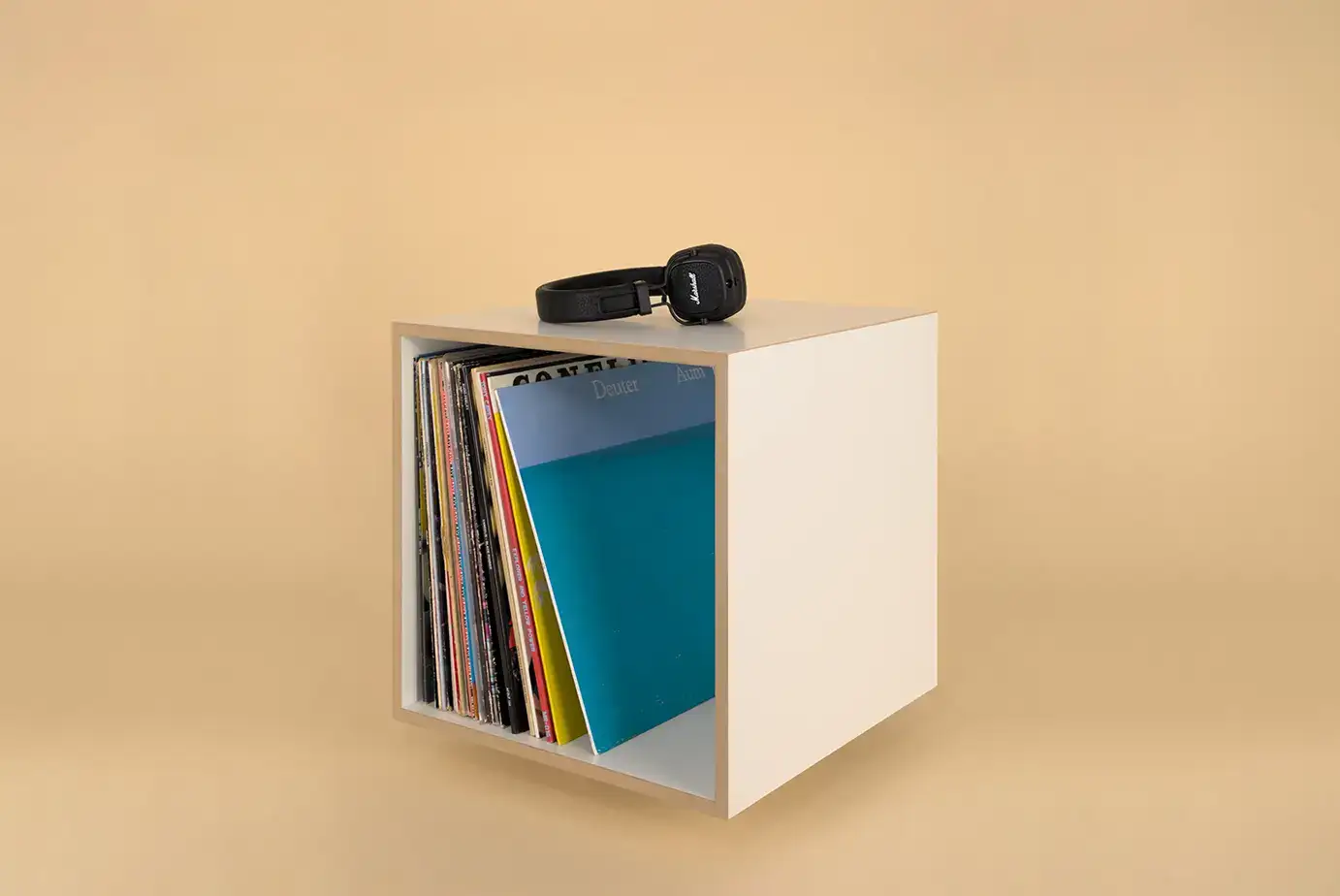 Cube, Modul, Würfel, 1:1, Vinyl, Schallplatten, Kopfhörer, 4x3, 70