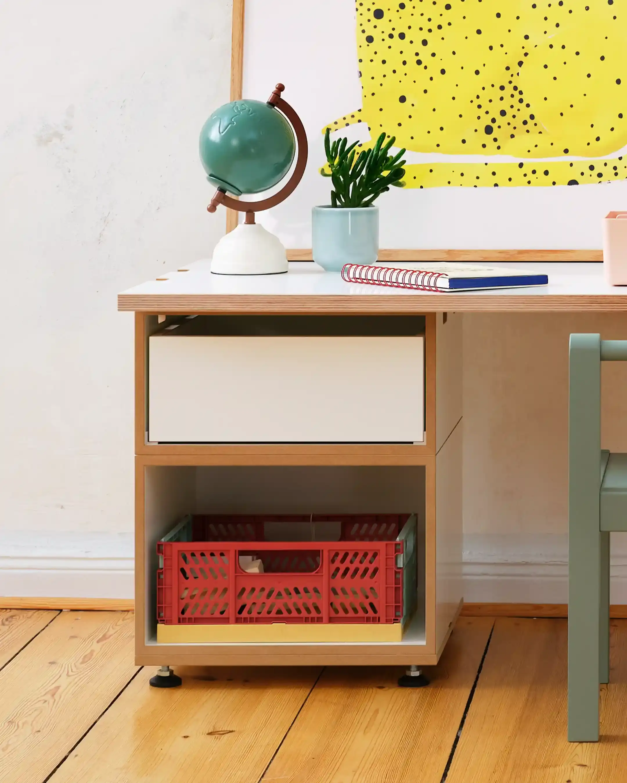 Kinderschreibtisch S 1:1 Grundplatte, Kinderschreibtisch S, 4x5, 30