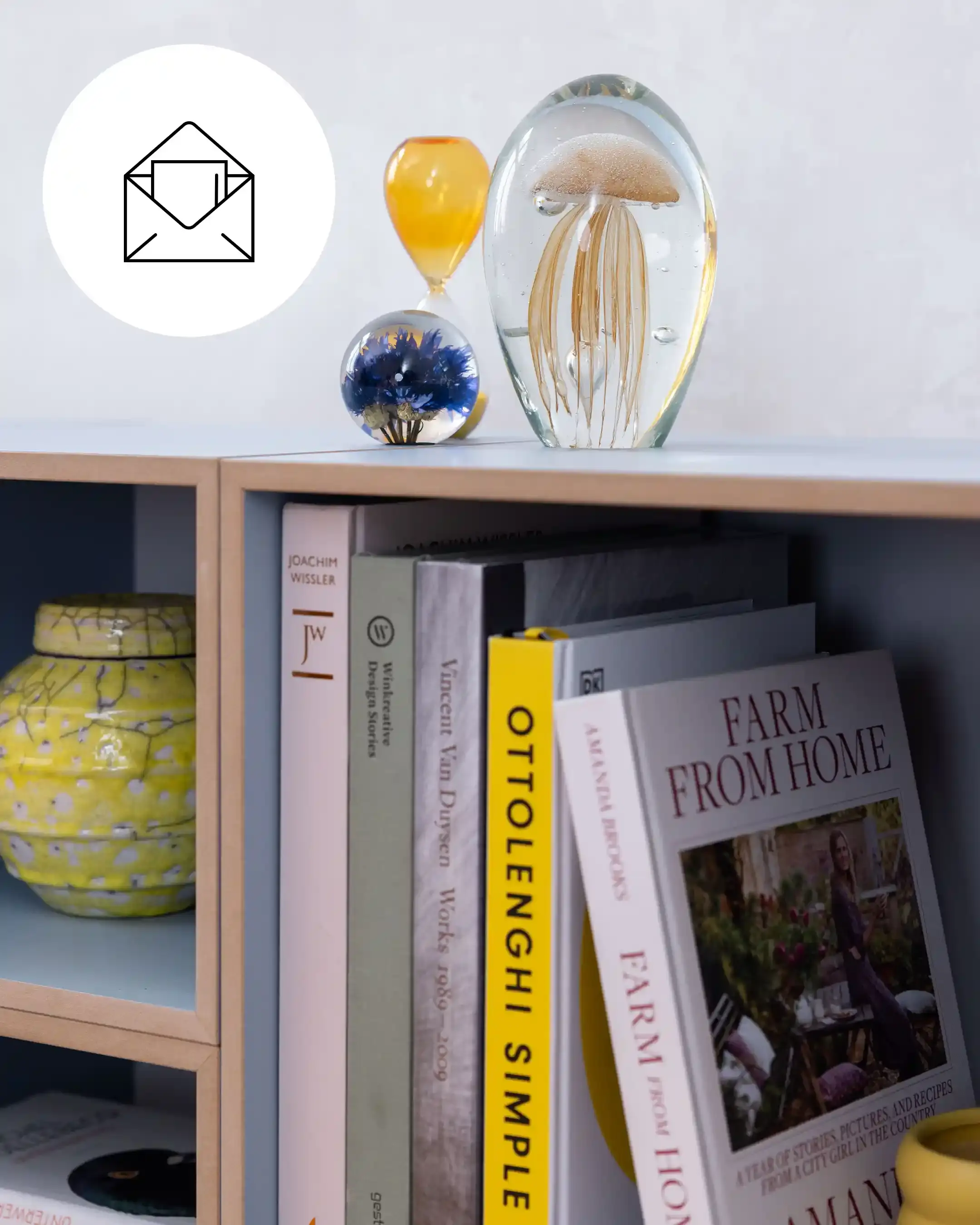 Newsletter Newsletter, Sideboards, Bücherregale, Denimblau, Abonnieren, Signup, 30
