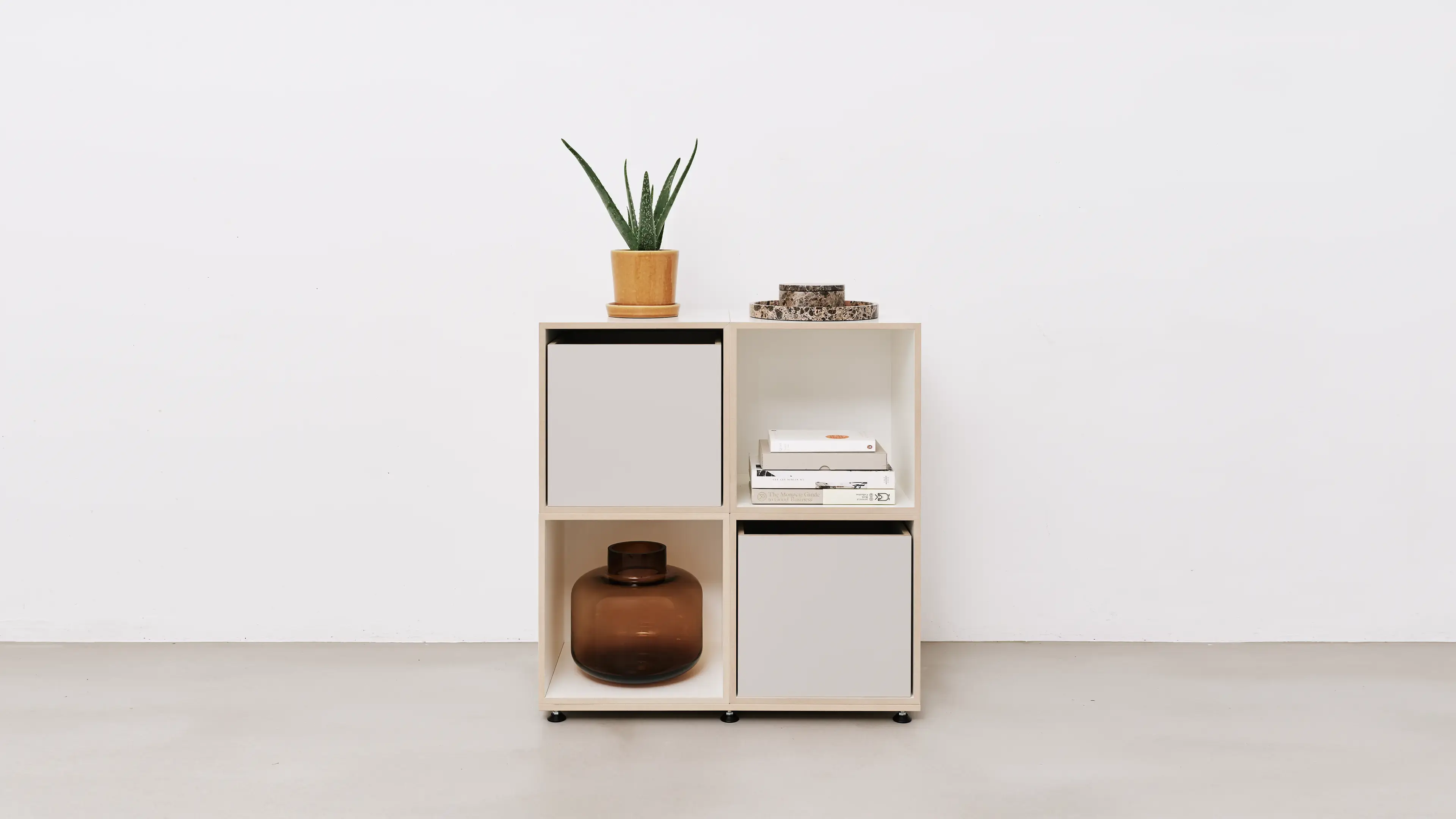 Header, Würfelregale, kleines Würfelregal, 1:1 Modul, 1:1 Einschub, Einschübe, Kaschmirgrau, 16x9, 70