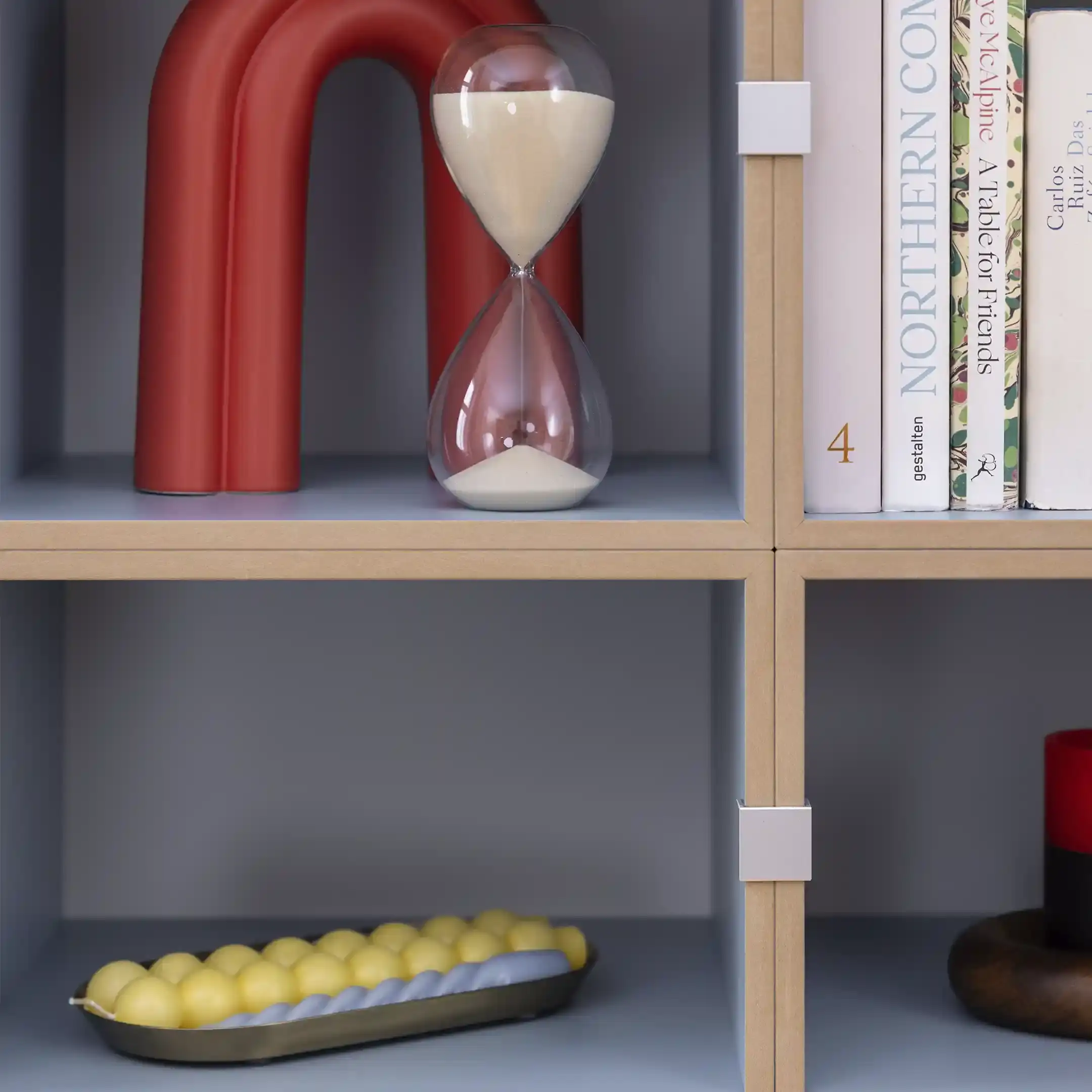 Bücherregale, Wohnzimmer, Home-Office, Büro, Hohes Bücherregal in Blau, 1x1, 30