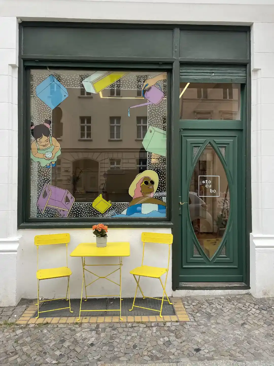 stocubo x Anna Ruprecht Koop, Blog, Showroom, Anna Ruprecht, Fensterbemalung, Illustration, Zeichnung, 3x4, 30