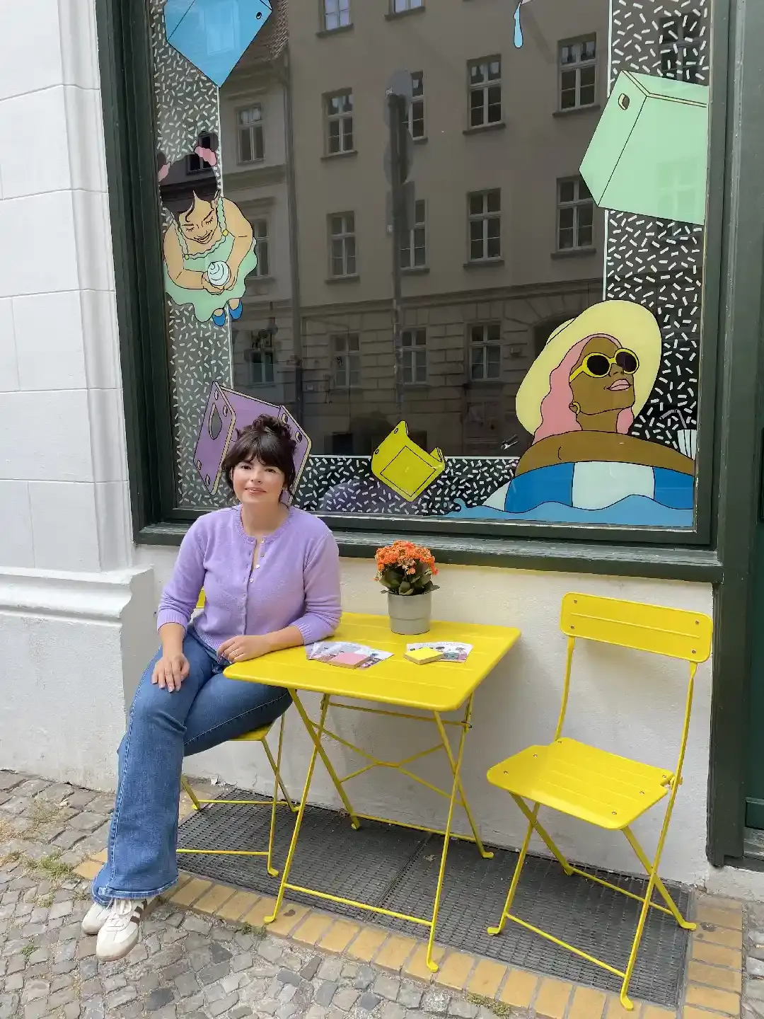 Koop, Blog, Showroom, Anna Ruprecht, Fensterbemalung, Illustration, Zeichnung, 3x4, 30