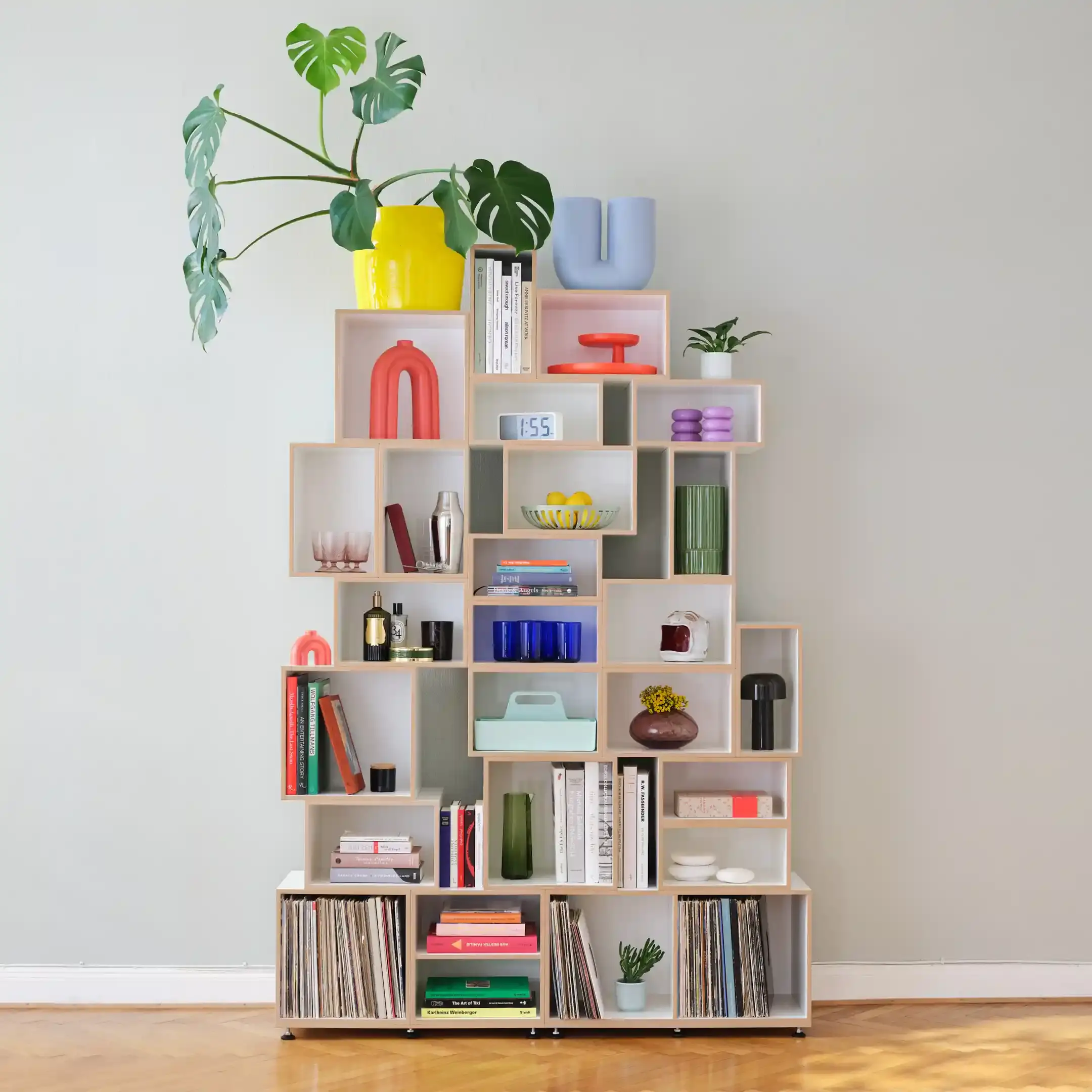 Bücherregale, Wohnzimmerregale, Modulares Bücherregal, 1:1 Modul, 2:3 Modul, 1:2 Modul, 1x1, 30