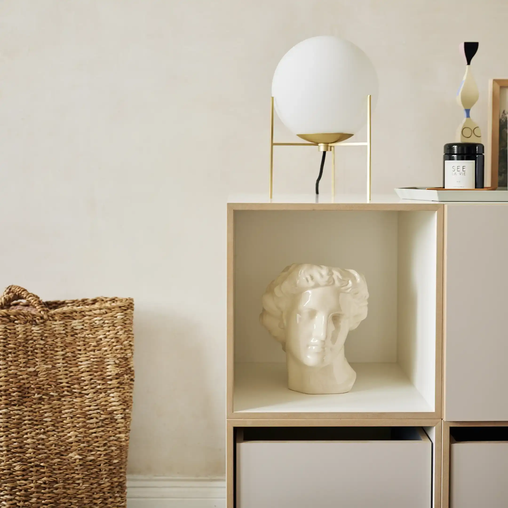 Schlafzimmerregale, Sideboards, Kommode, Schlafzimmer-Kommode, Detail, kaschmirgrau, 1x1, 50