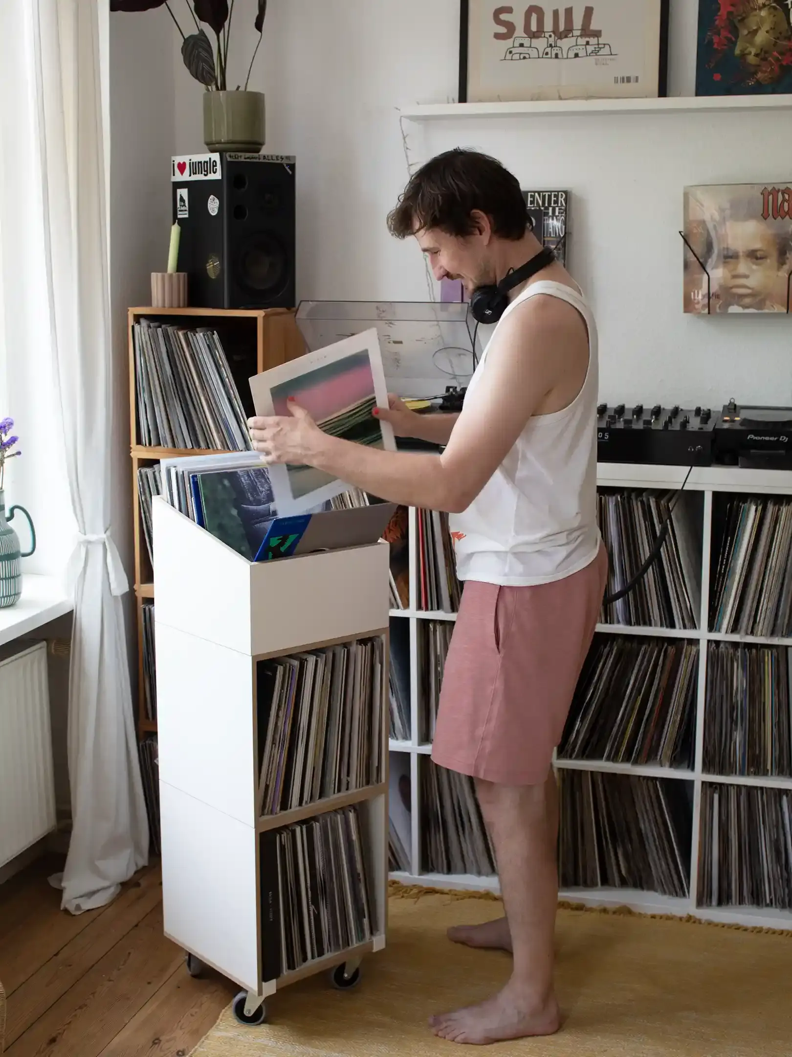 Kleiner LP-Rollcontainer Kundenbilder, Rollcontainer, Schallplattenregale, LP, Vinyl, LP-Box, 3x4, 30