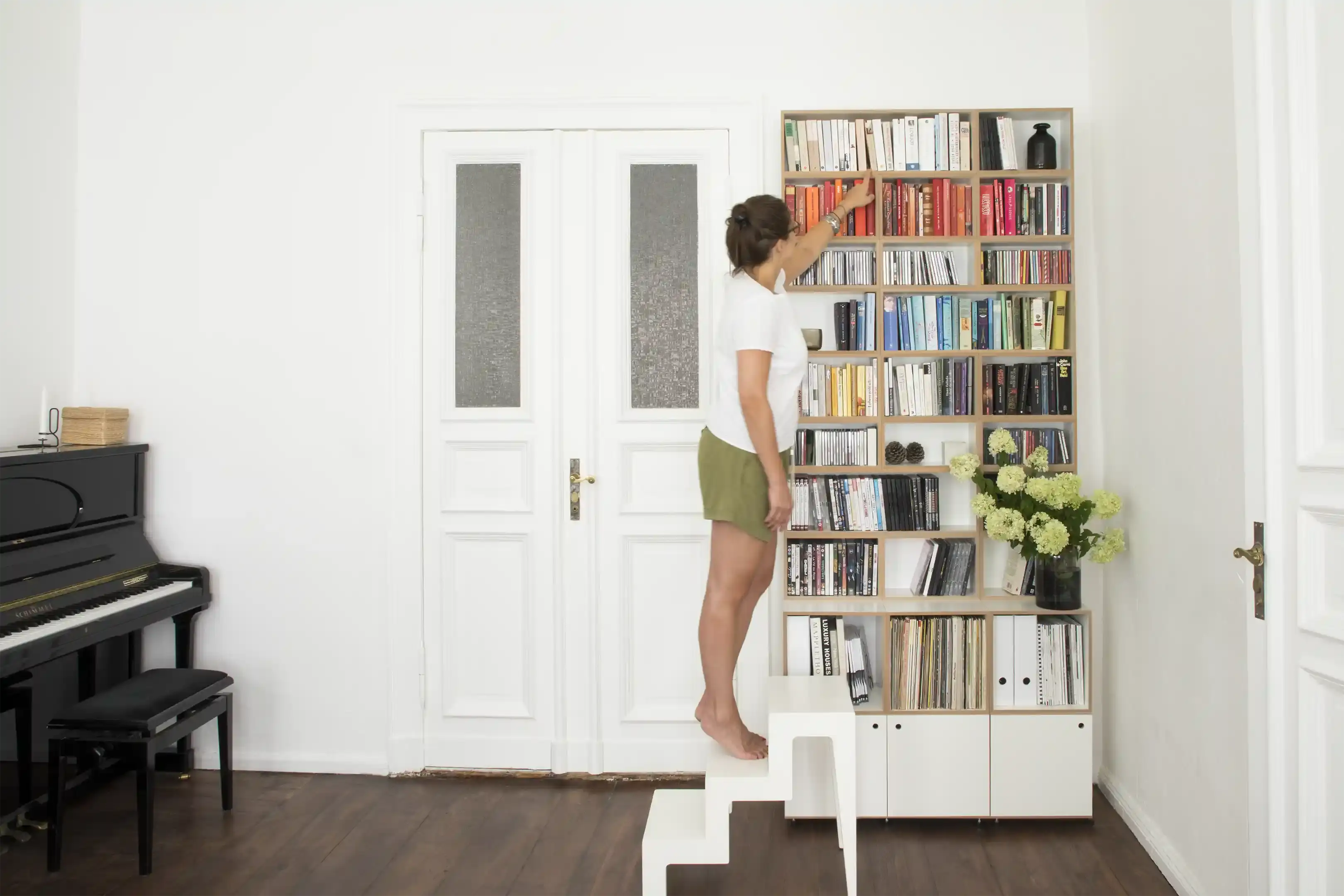 FAQ, CD- & DVD-Regale, Hohes CD-Regal, Julia, 3x2, 30