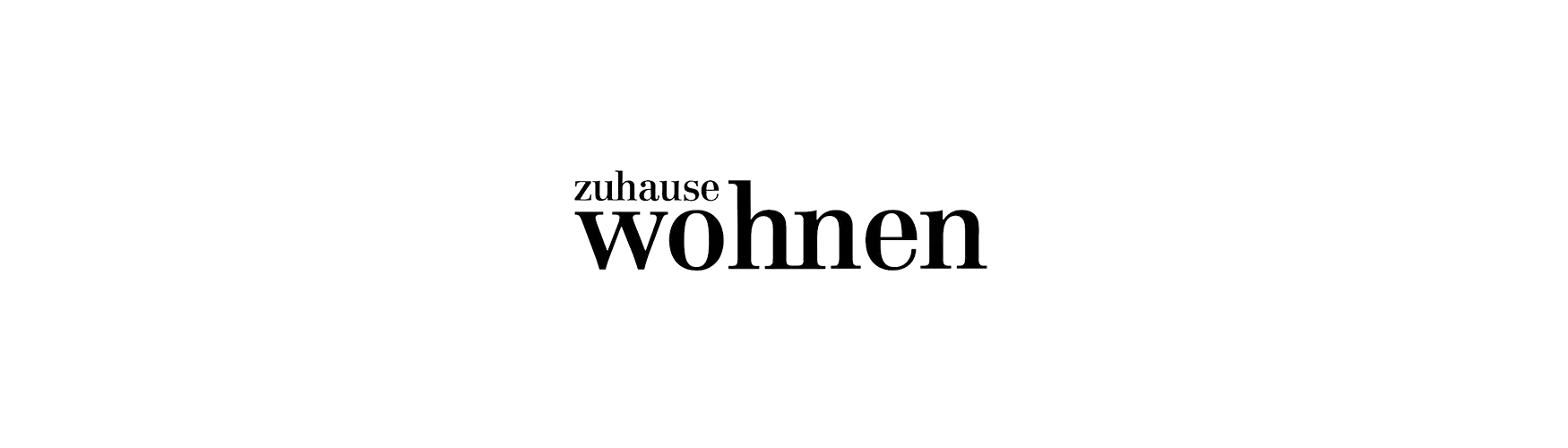 Logo, Zuhause wohnen, schwarz