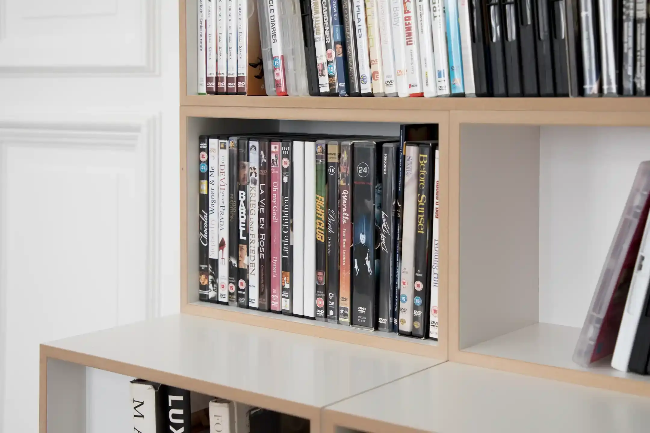 stocubo DVD-Regale FAQ, DVD, 2:3 Modul, halbe Tiefe, 3x2, 30