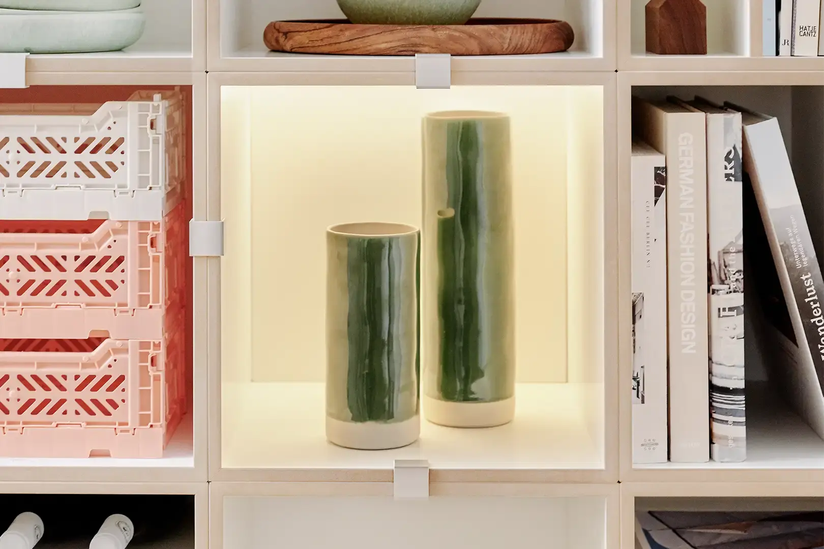 Leuchtcubes Bücherregal mit Leuchtcubes, LED, LED-Kit, Leuchtcubes, 3x2, 1080, 60