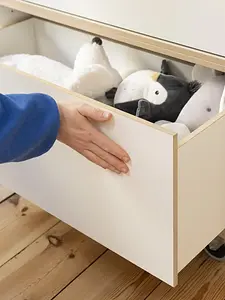2:1 Modul mit Schubladen Kommoden, Kinderzimmer, Kindermöbel, Weiße Kommode auf Rollen, 2:1 Modul mit Schubladen, Kinder, Kuscheltiere, Spielzeuge, 3x4, 1080, 70