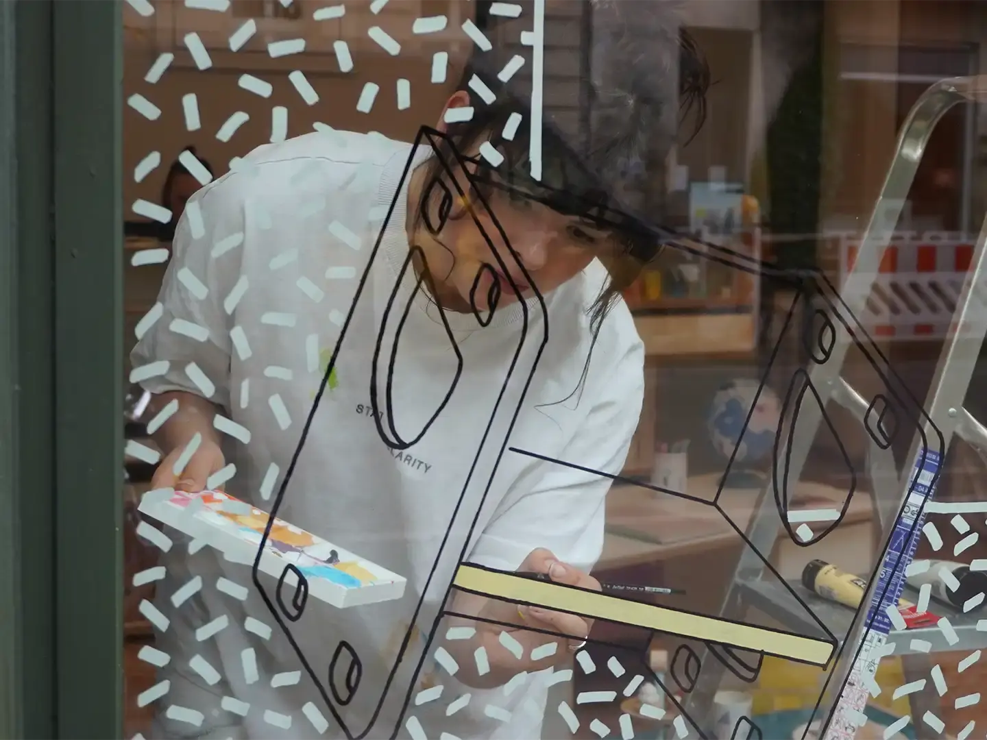 stocubo x Anna Ruprecht Koop, Blog, Showroom, Anna Ruprecht, Fensterbemalung, Illustration, Zeichnung, 4x3, 1080, 50