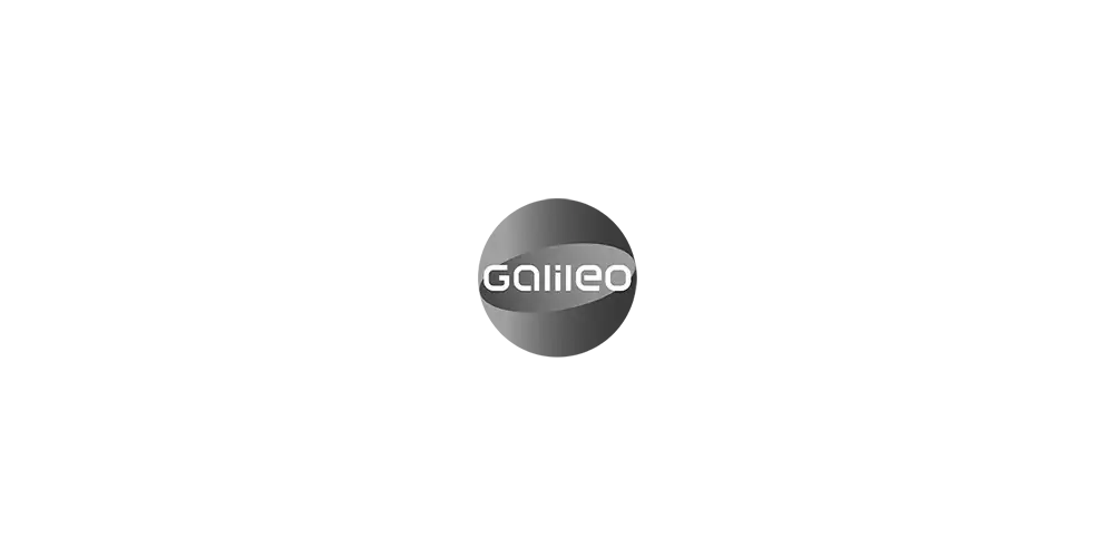 Logo, Galileo, schwarz, 02