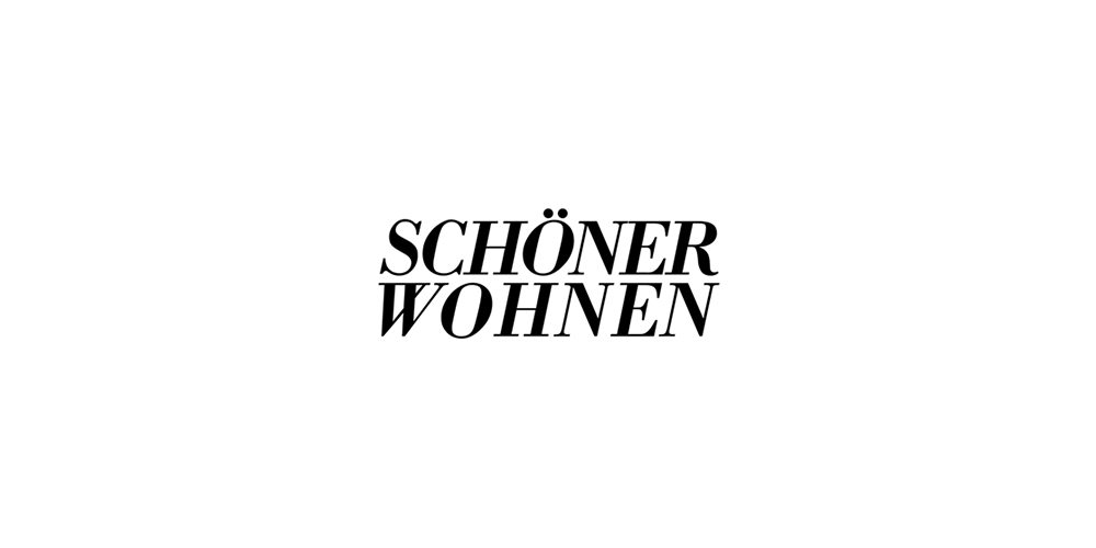 Schöner Wohnen Logo, klein, Bekannt aus, schwarz, 02