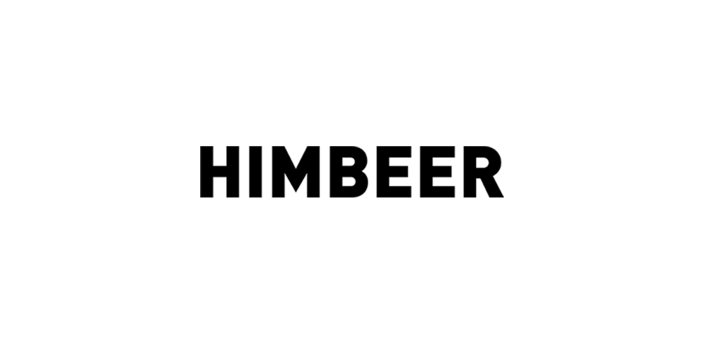 Himbeer Logo, klein, Bekannt aus, schwarz, 02