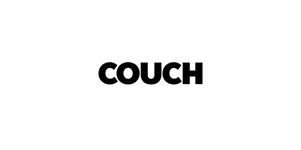 Couch Logo, klein, Bekannt aus, schwarz, 02