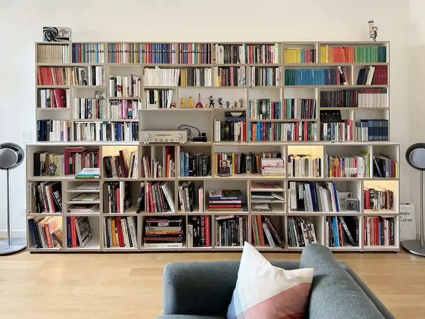 Kundenbilder, Bücherregale, Großes Bücherregal, halbe Tiefe, 4x3, 1080, 10