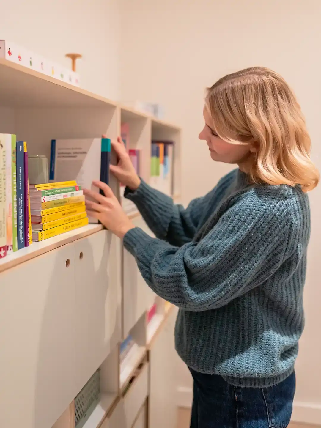 Bücherregal mit Türen und Einschüben Koop, Bücherregale, Home-Office, Vintage Sissi Rasche, Retusche, 3x4, 1080, 40