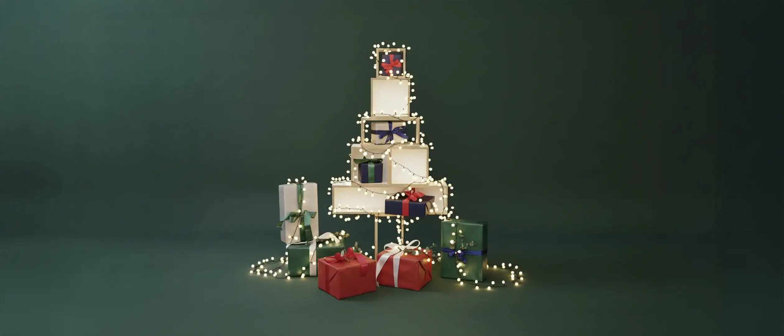 stocubo Wiehnachten stocubo, Weihnachten, 2025, Tannenbaum, Geschenke, Geschenk, Lichterkette, Rabatt