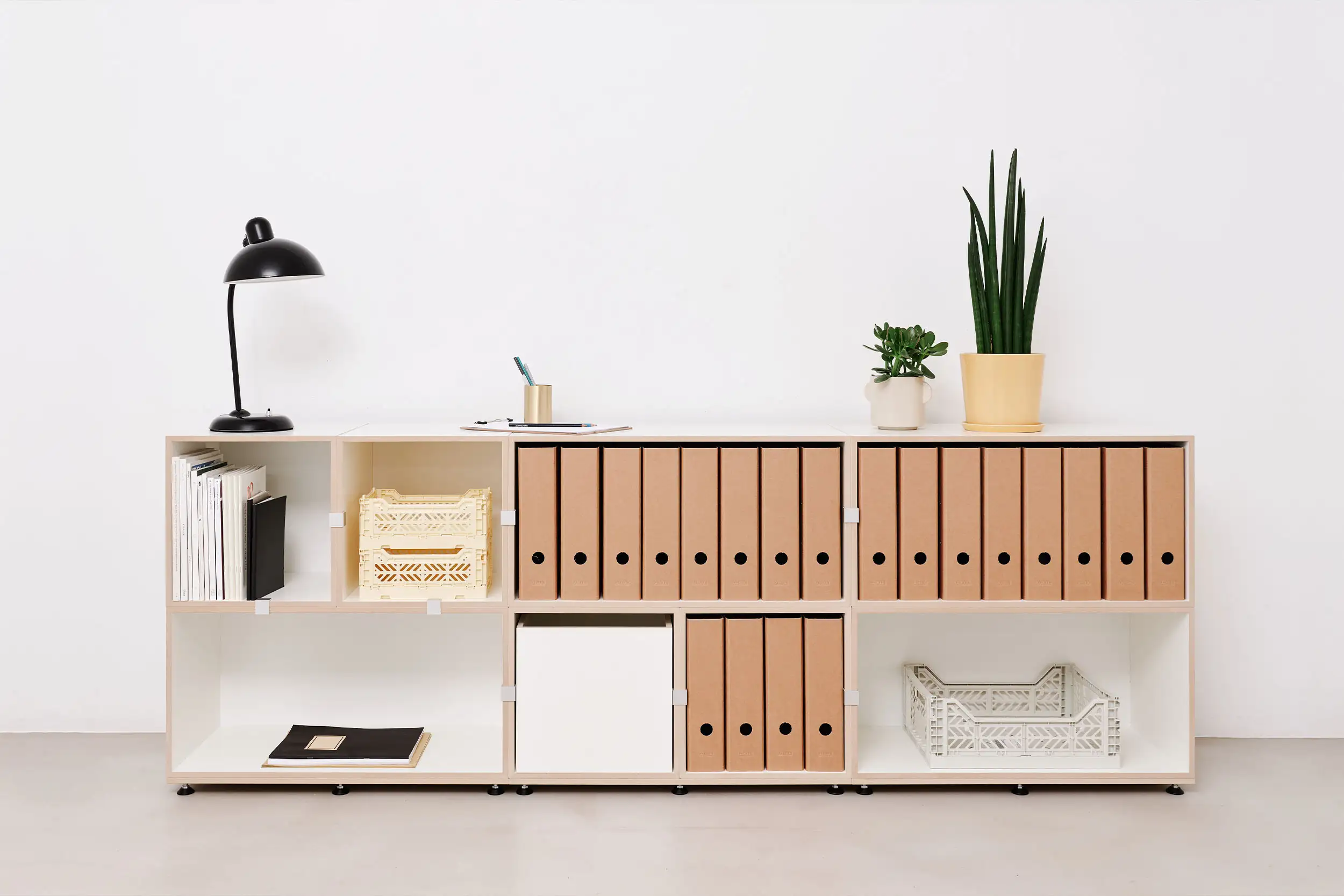 Büroregale, Aktenregale, Home-Office-Regale, stocubo Aktenregal, 2:1 Modul, Einschub