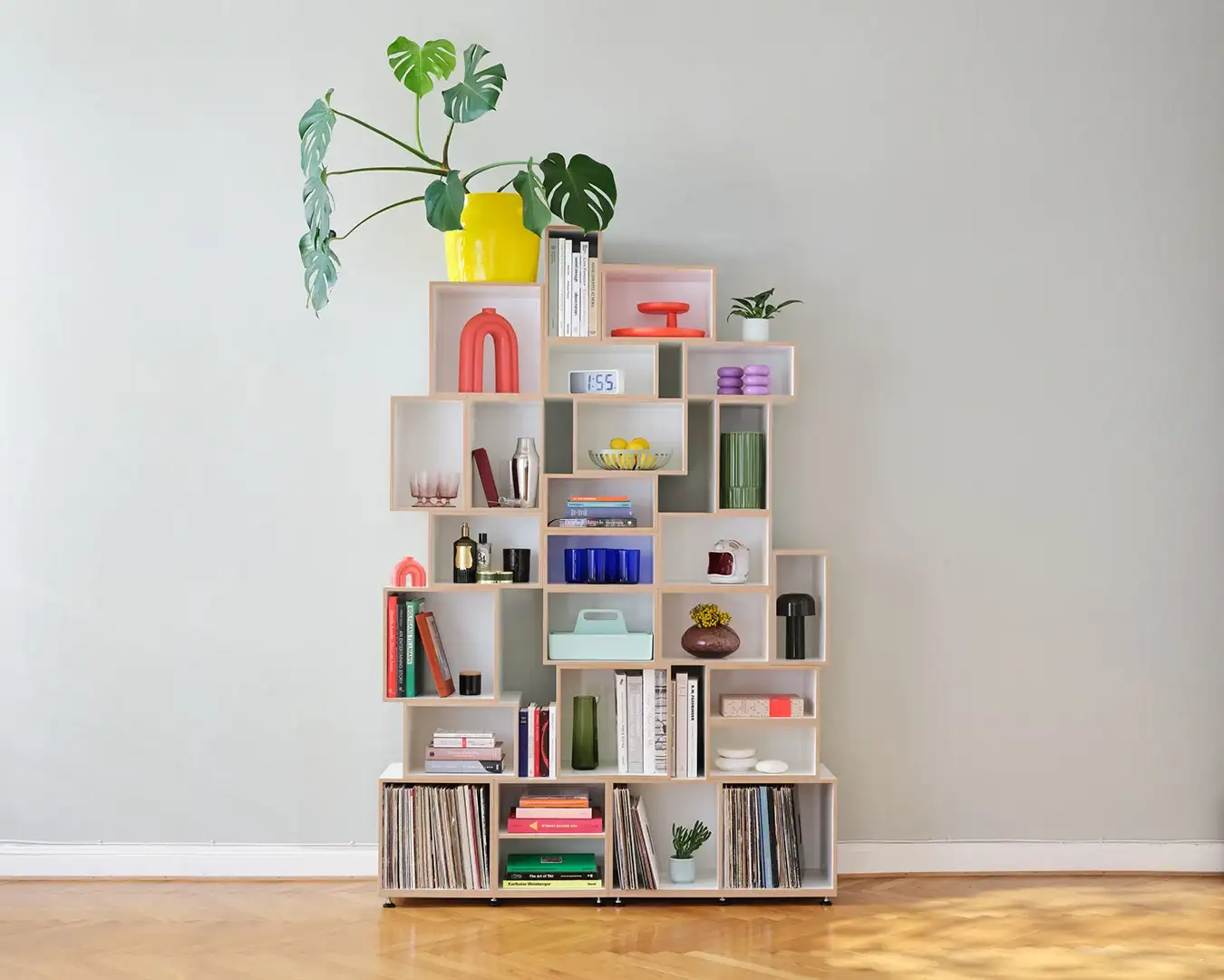Bücherregale, Wohnzimmerregale, Modulares Bücherregal, 1:1 Modul, 2:3 Modul, 1:2 Modul, 85