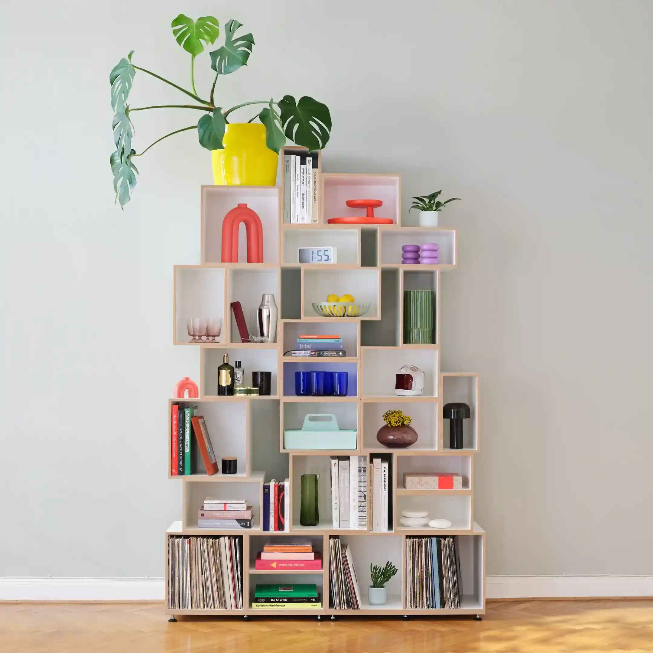 Modulares Bücherregal Bücherregale, Wohnzimmerregale, Modulares Bücherregal, 1:1 Modul, 2:3 Modul, 1:2 Modul, 1x1, 30