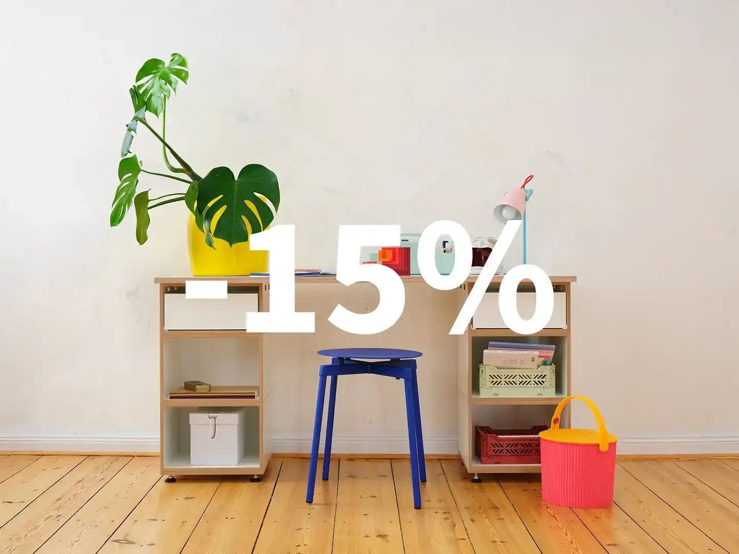 -15% Rabatt Winterblues, Februar, Rabattstaffel, stocubo, Rabatt, 15%, Kinderregale, Kindermöbel, Modularer Schreibtisch, 50