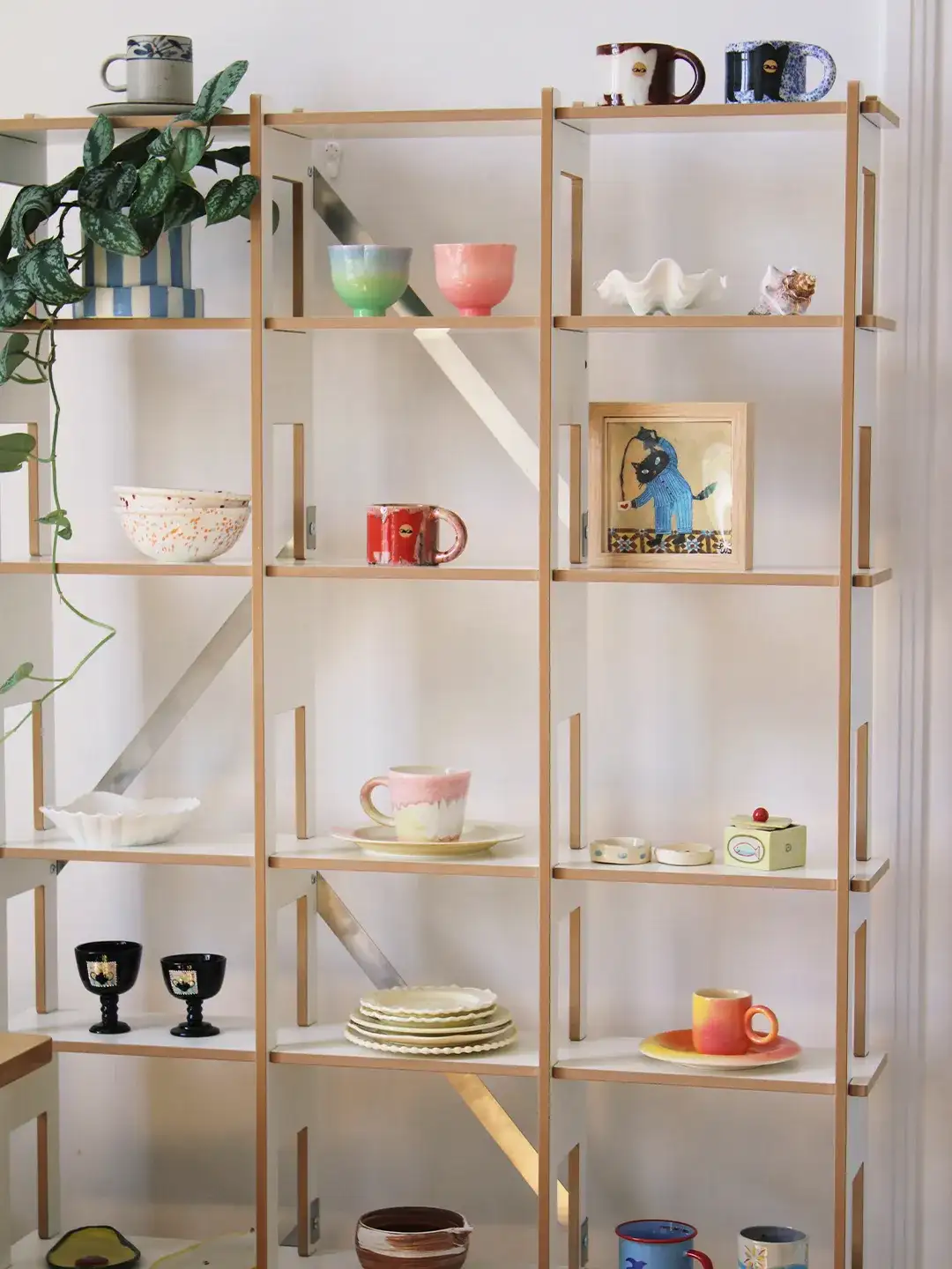 mengmengliving & stocubo-14, 02, 3x4-80, shelf furniture interior cabinet case furnishing home room house china cabinet