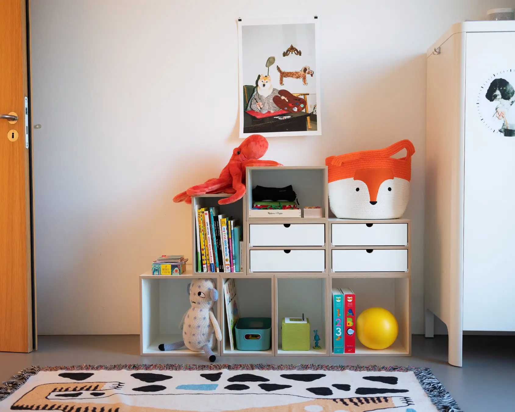 Flexibles Kinderregal Koop, doublekoek, Kinderregal