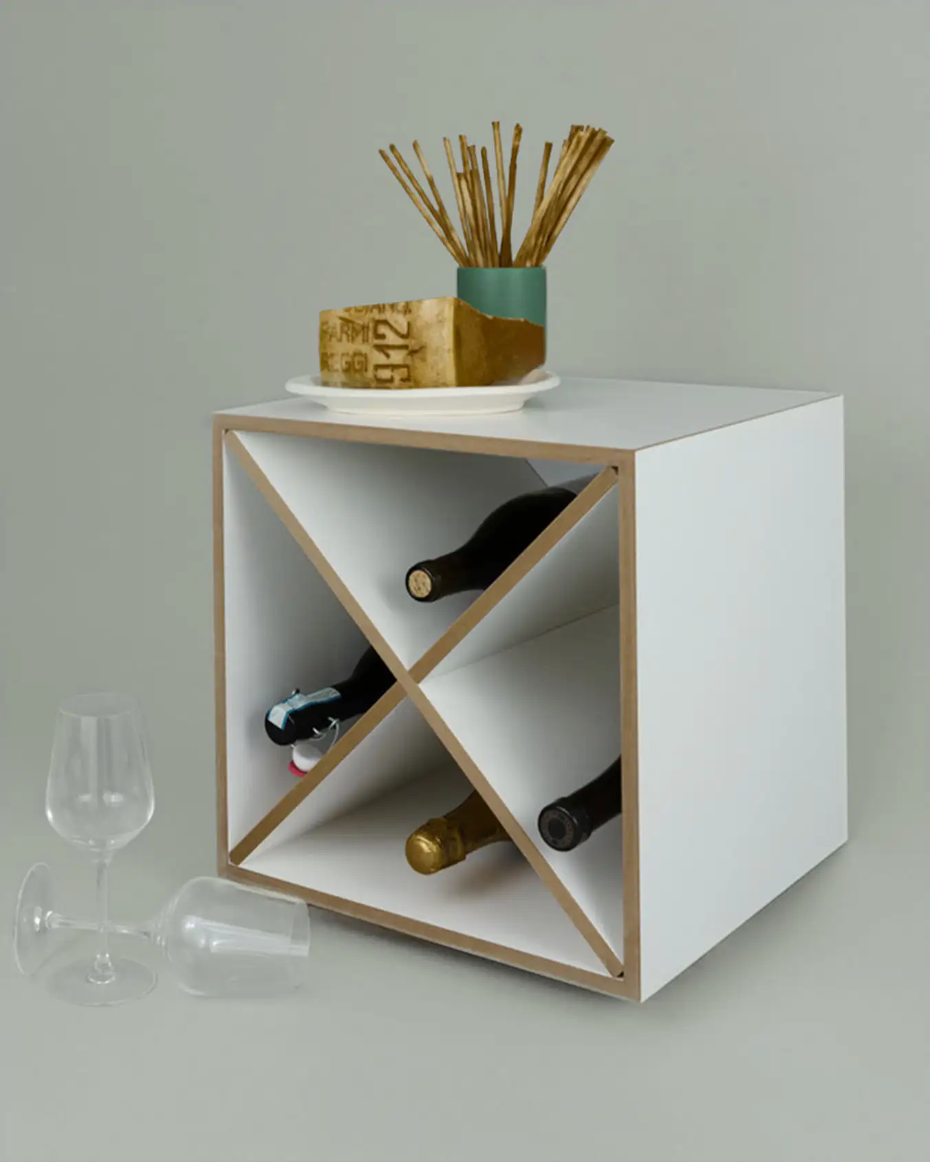 Weineinsatz Weineinsatz, grüner Hintergrund, Grün