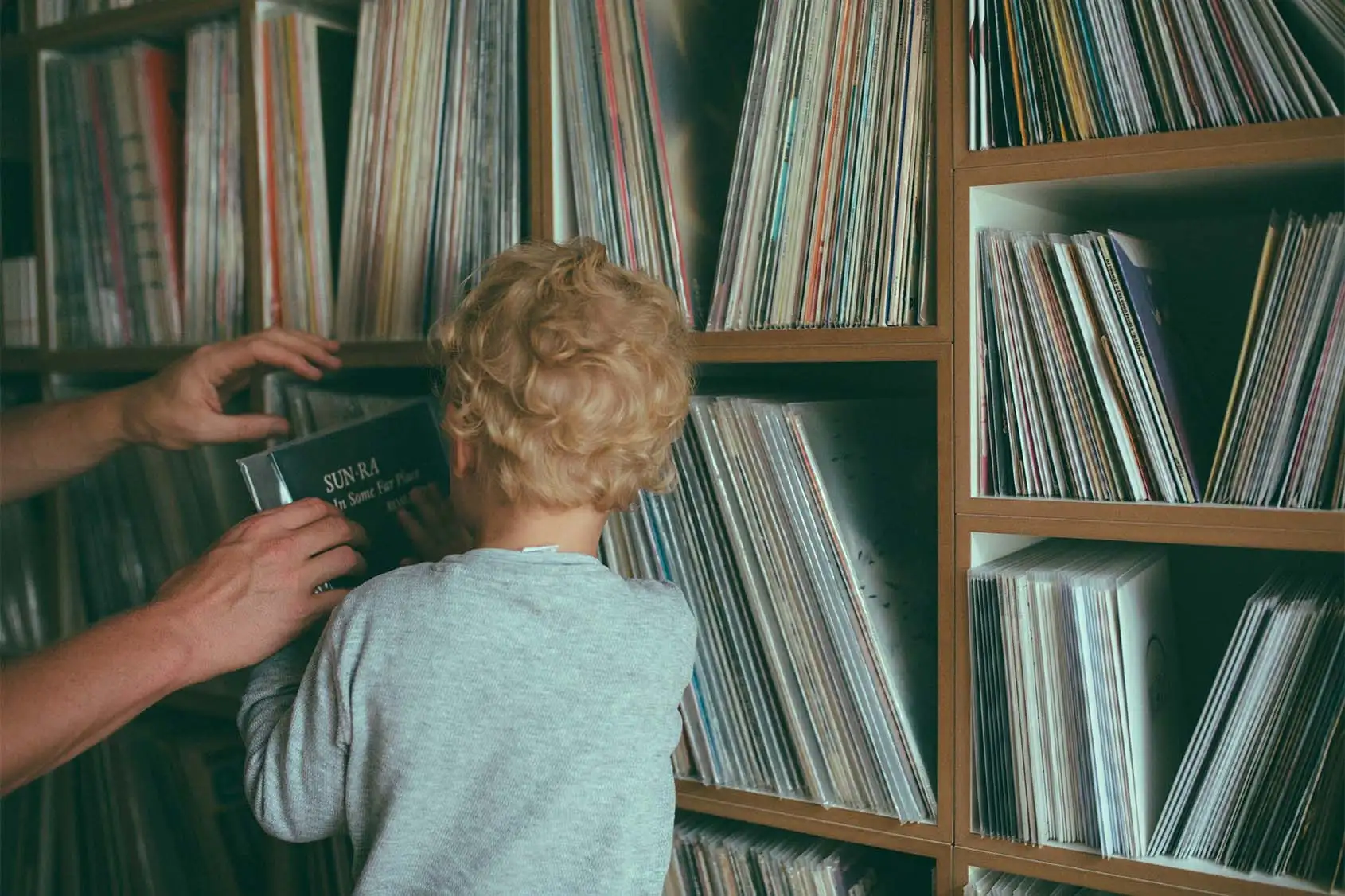 Koop, Inspiration, Blog, zu Besuch bei, Kind, Schallplattenregale