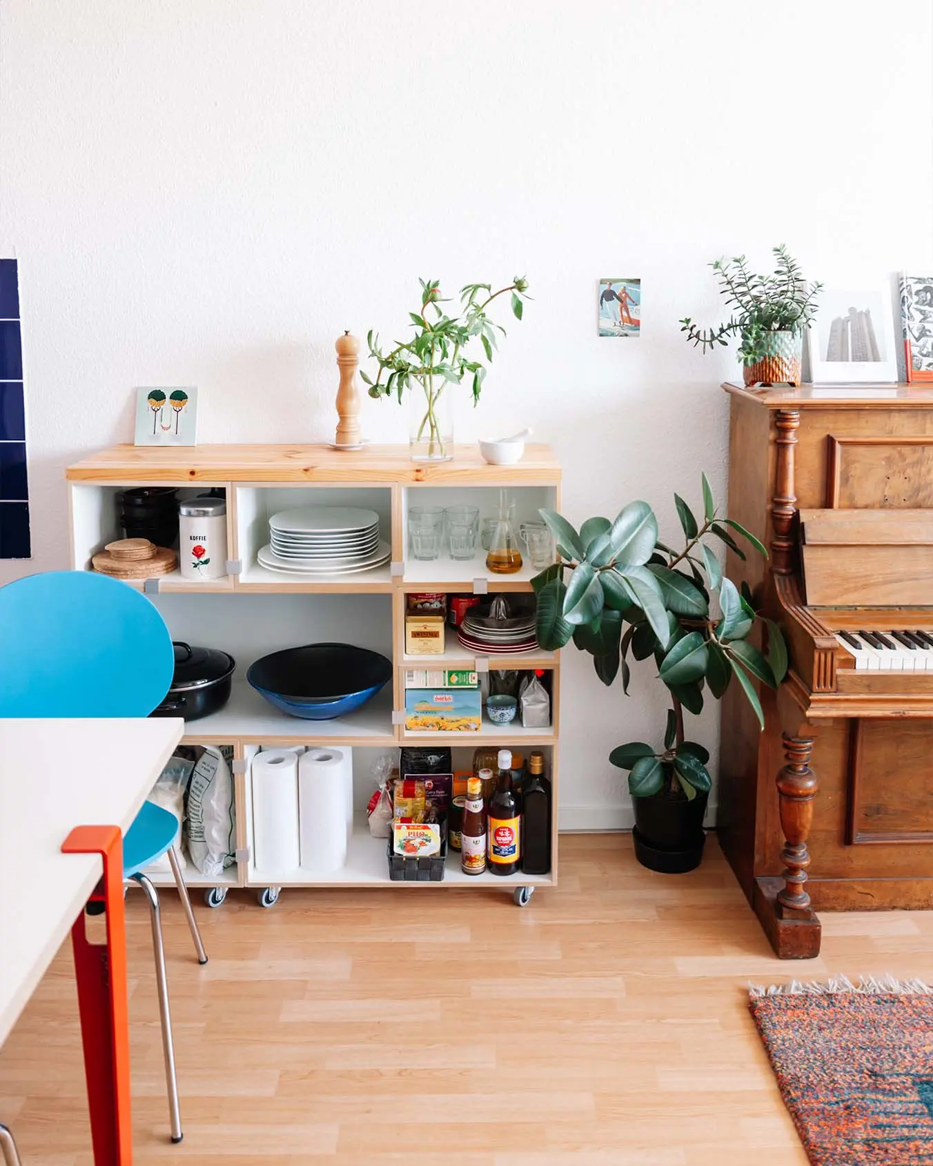 Über uns, Blog, stocubos, Home Story, Prak, Küchenregal, Esszimmerregal auf Rollen